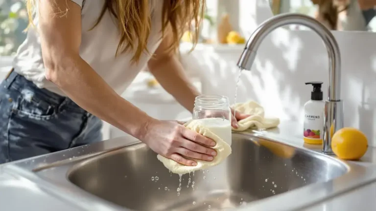 Tento domácí čisticí krém odhaluje podceňovanou metodu, jak snadno a bez chemie rozzářit dřez i koupelnu